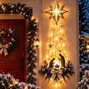 Decoração de Parede Presépio Iluminado – Estrela de Belém  1 metro e 86 cm.